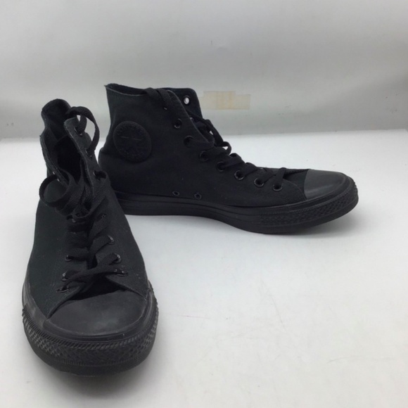 Converse Chuck Taylor All Star Black Sneakers Size Men's 10.5 Women's 12 - Picture 3 of 9